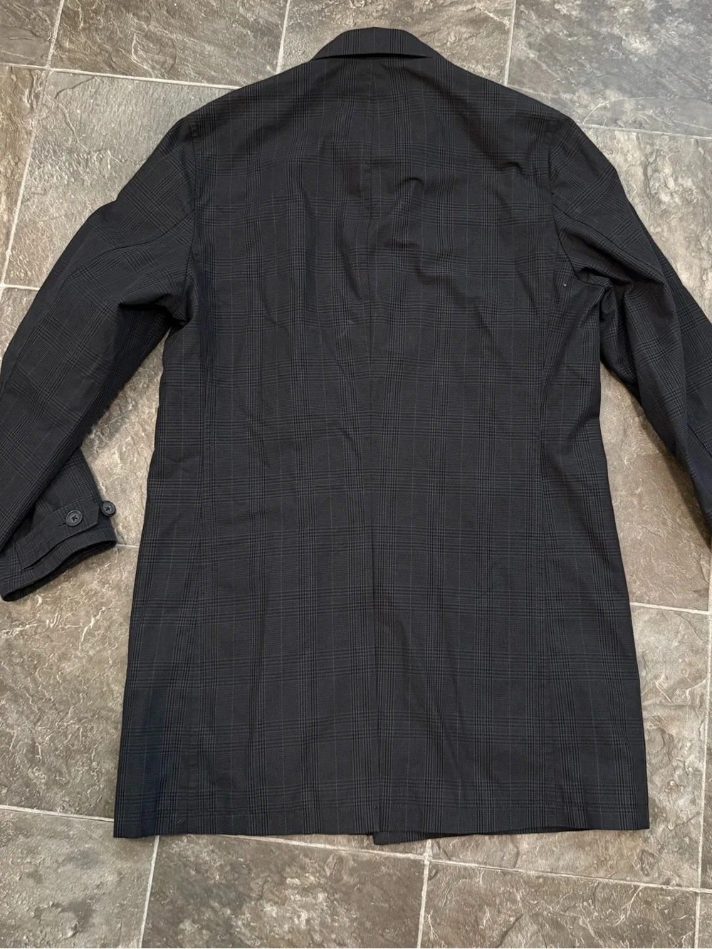 Banana Republic Men's Charcoal Gray Trench Coat